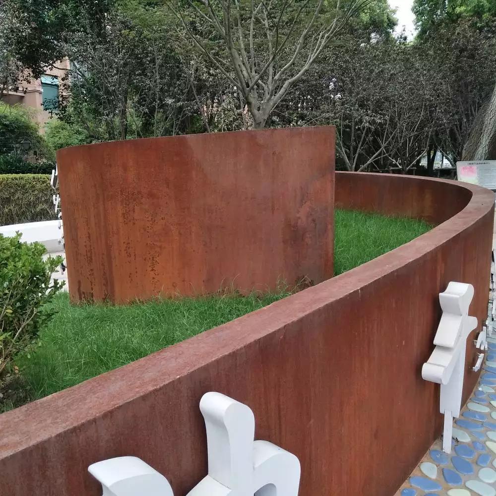 通榆耐候钢板花园围边