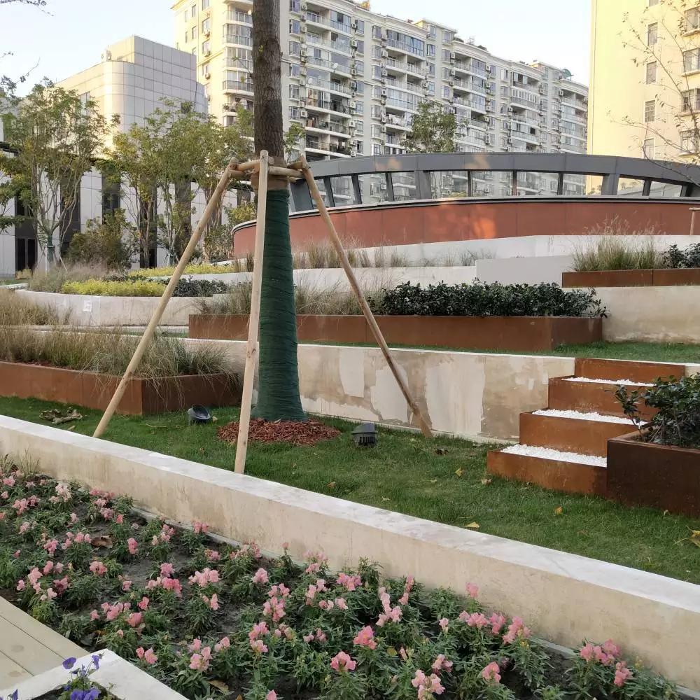 通榆锈钢板花园围边